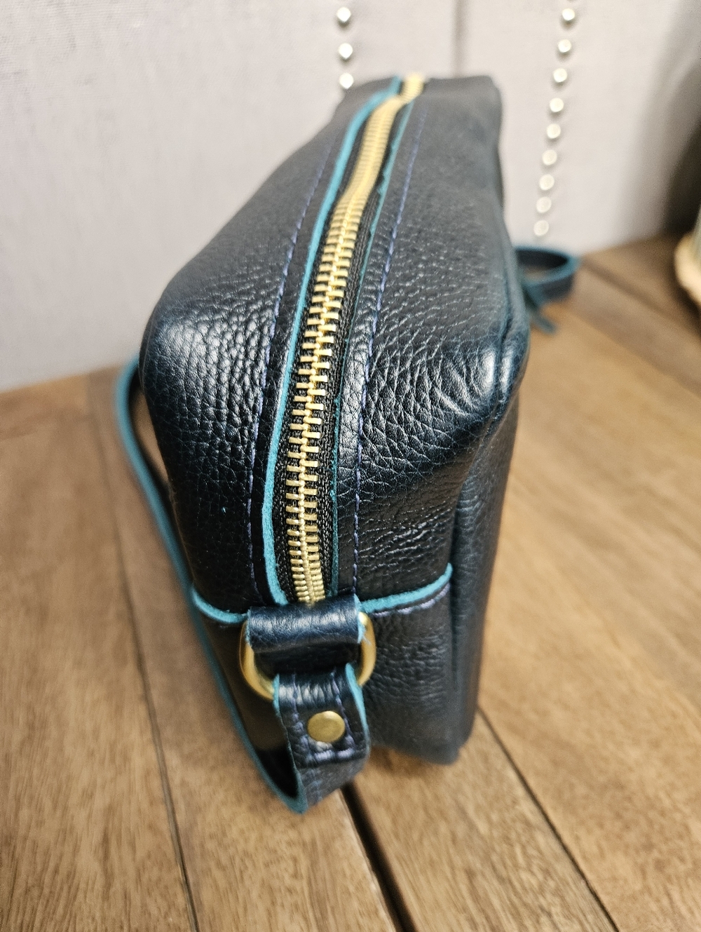 Portland Leather Goods Large Camera Bag Boreal Blue Green - Picture 3 of 16